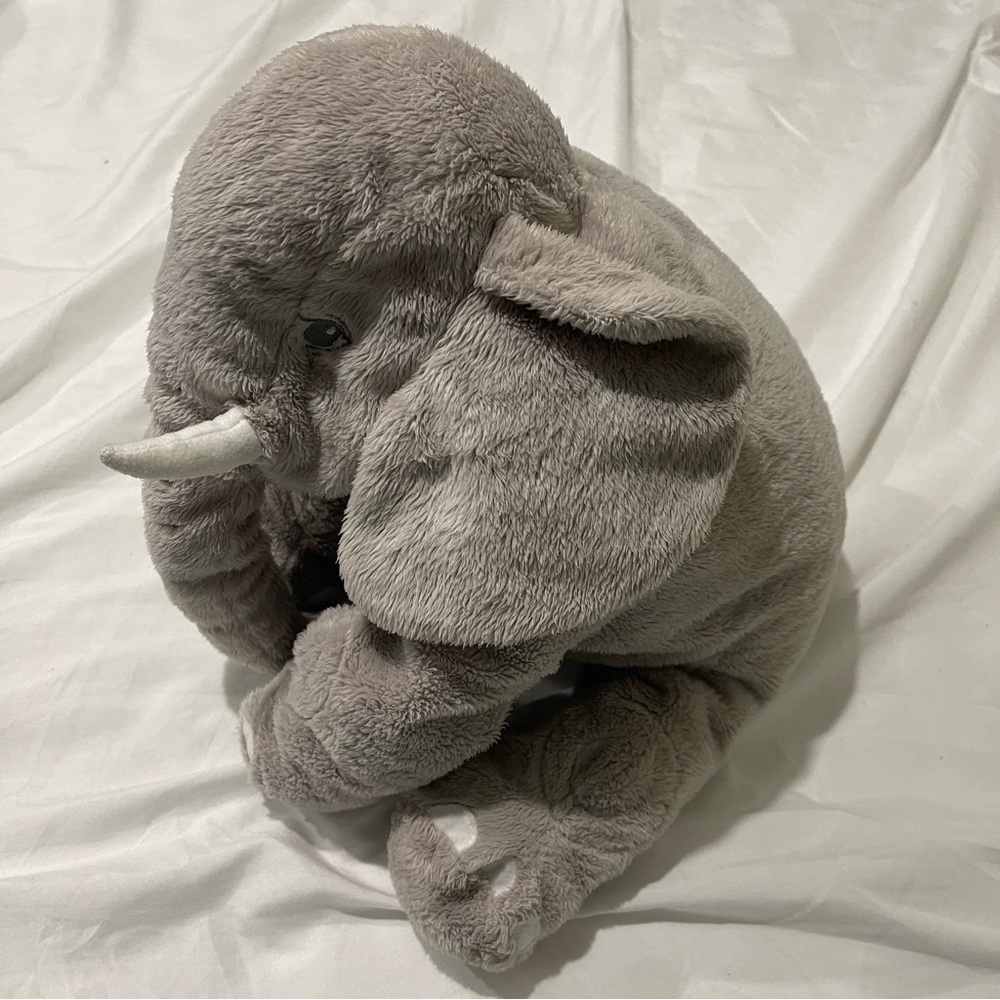 Gray Plush Elephant Toy